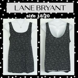Lane Bryant tank top Black/White Dots Shirt 18/20